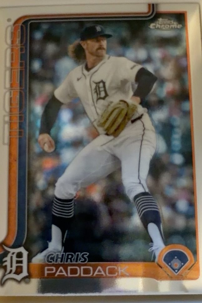Chris Paddack Detroit Tigers Topps Chrome Card