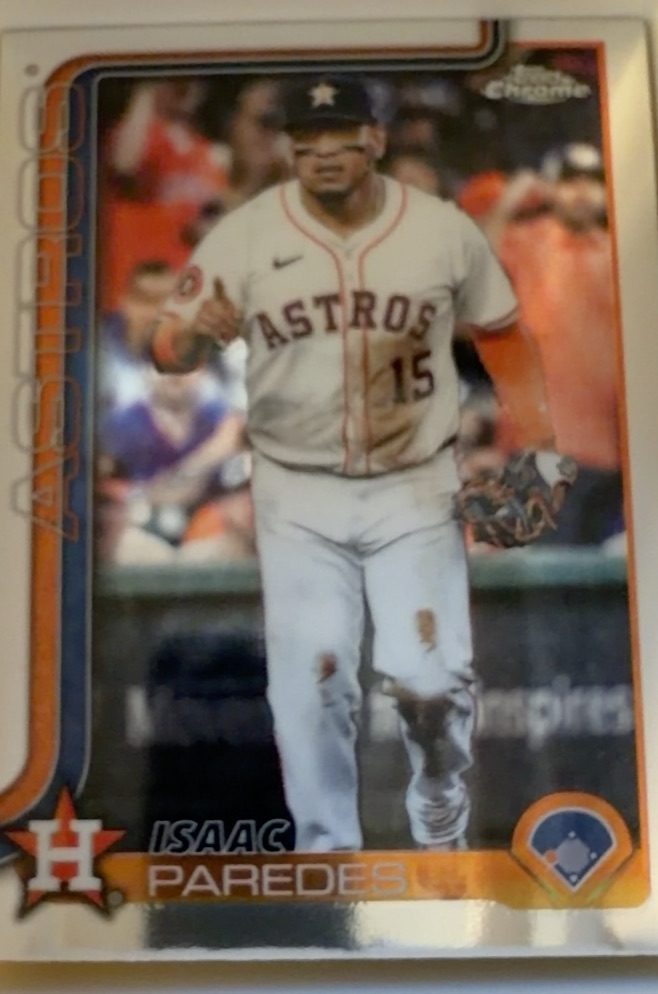 Isaac Paredes Houston Astros Chrome Card