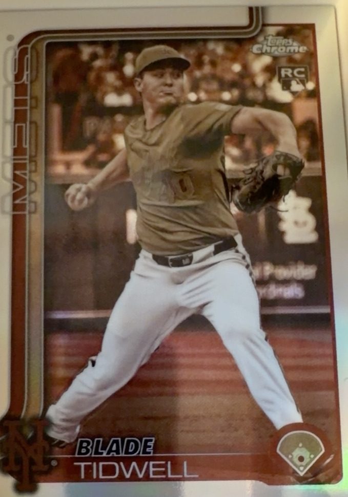 Blade Tidwell Topps Chrome Rookie Card